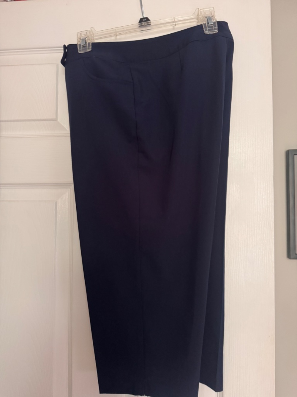 Monterey Club Navy Cropped Golf Pants Capri Performance Size 10